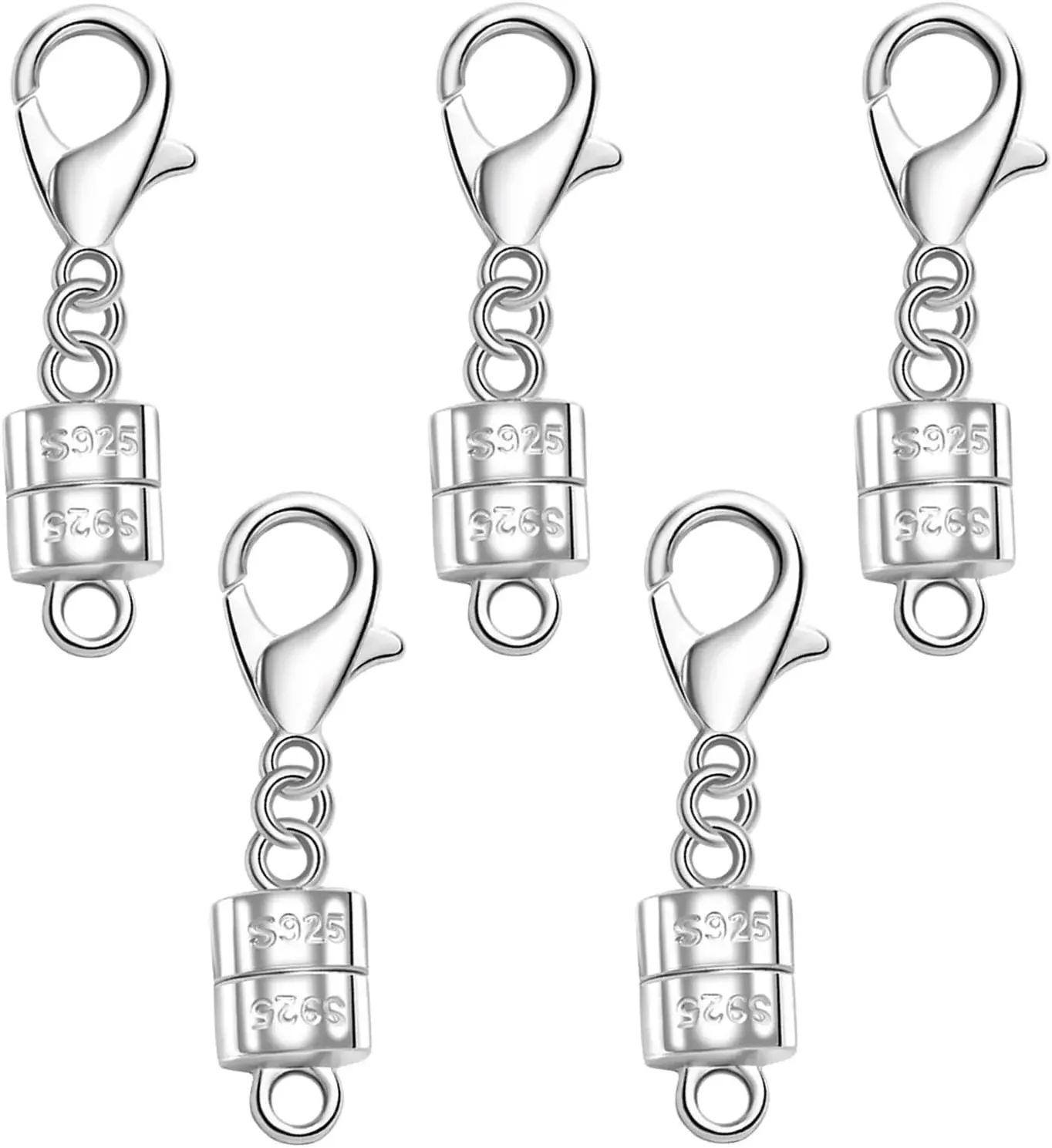 Lobster Clasp Silver - Fecho Magnético de Colar em Prata