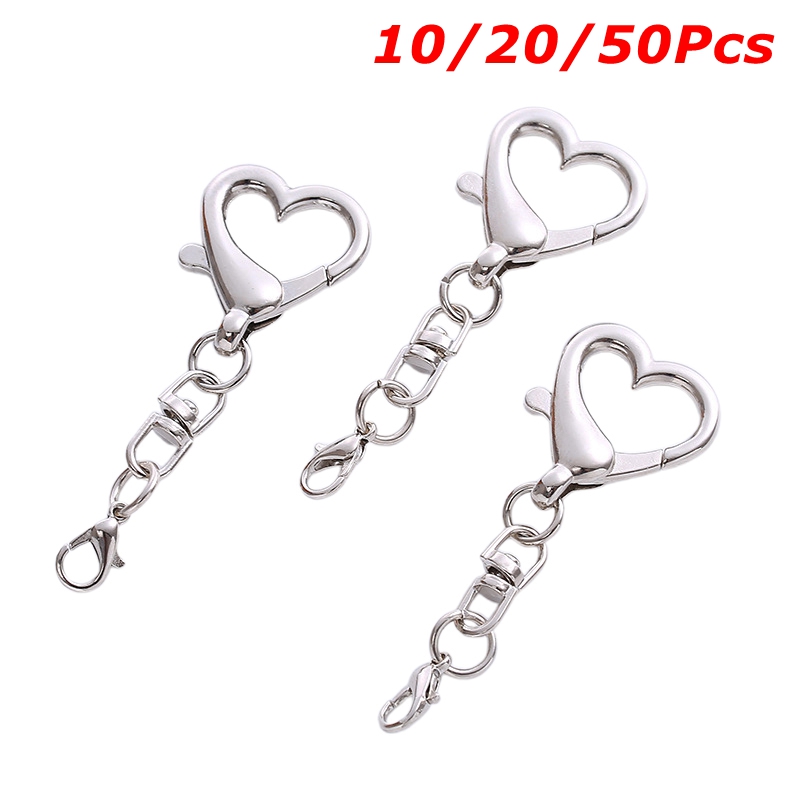 Lobster Clasp Silver - 10/20/50 peças liga exclusiva em forma